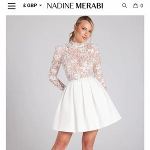 Nadine Merabi Pippa White Dress
